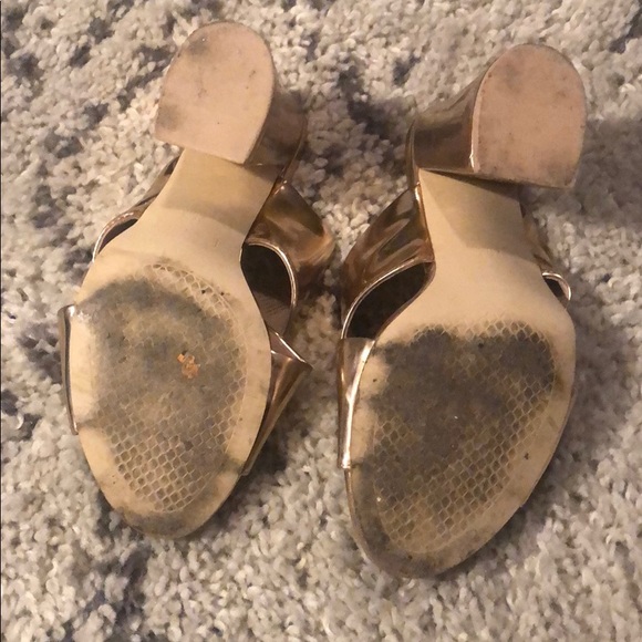 Rose Gold Metalic Mules - Picture 5 of 5